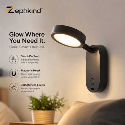 Zephkind™ AuraSnap Wireless Wall Light