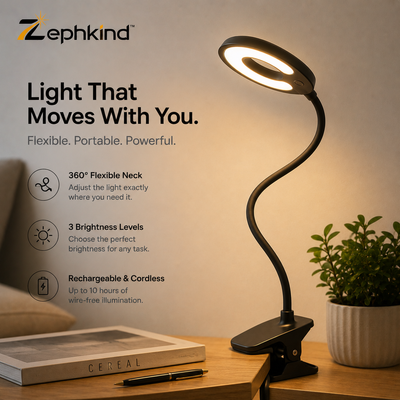 Zephkind™ FlexBeam Clip Lamp