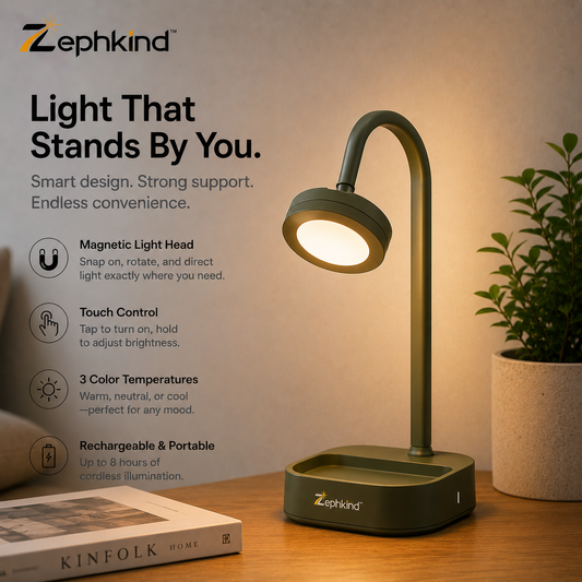 Zephkind™ OmniStand Desk Lamp